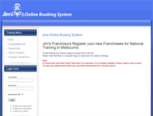 Tablet Screenshot of bookings.jims.net
